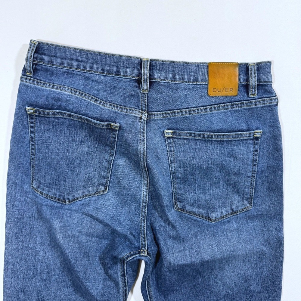 DUER Mens Performance Denim Jeans Pants 31x29 Button Fly Everyday Comfort Casual - Picture 4 of 11